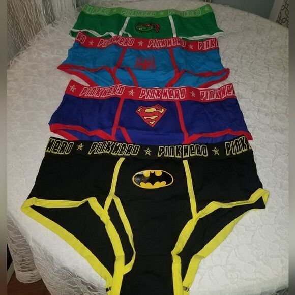 New Men's  Briefs Superhero Lovers Batman + Cotton Superman 4 Pack 2XL - Picture 6 of 16